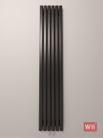 Радиатор трубчатый WH Steel SP 1750 B6 050 нижнее 9005 мат чёрный