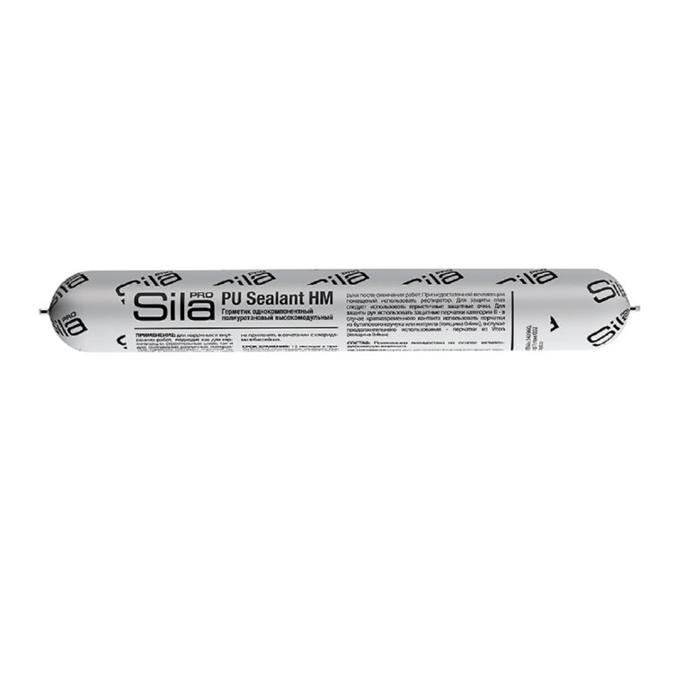 Sila PRO PU Sealant HM 600 BLACK герметик полиуретан высокомодульный RAL 9005 600 мл (1кор-20шт) черный