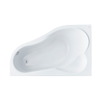 Ванна акриловая асимметричная  Santek Ибица XL 160х100 левосторонняя белая
