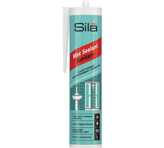 Sila Pro Max Sealant белый силиконовый санитарный герметик 280 мл