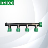 Коллектор Irritec 436-320 - 4 выхода 1" + э/м клапан Pioneer™, без регулятора потока 1" НР, соленоид 24VAC 100-DB-MM