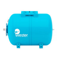 Бак мембранный для водоснабжения с площадкой Wester WAO 100L