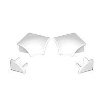 Набор для планки декоративной Ravak 6/2000 универсальная белая (2 заглушки 2 угловых соединителя)
