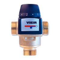 Клапан термостатический смесительный Vieir 1" (35-60°C, KVS 4,5 м³/ч)